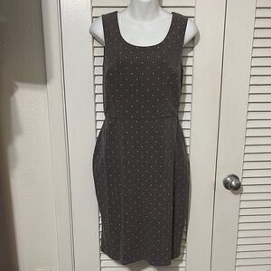 Elle Grey and Pink Polka Dot Dress